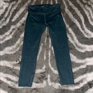 Outdoor Voices Dark Forest Green Leggings Streamlined Athletic Fit